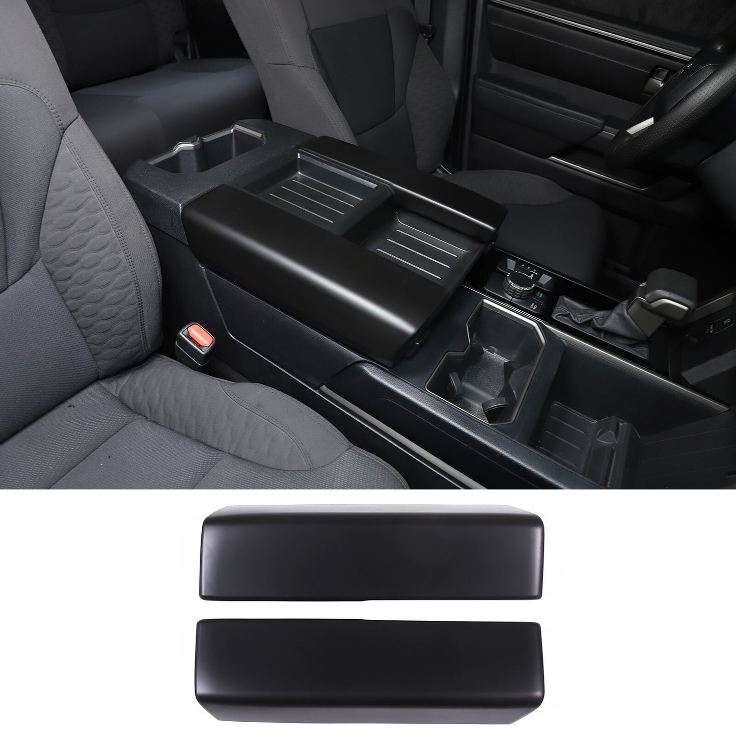 ABS carbon fiber air conditioning mode button frame decoration suitable for Corvette C7 2014-2017- v