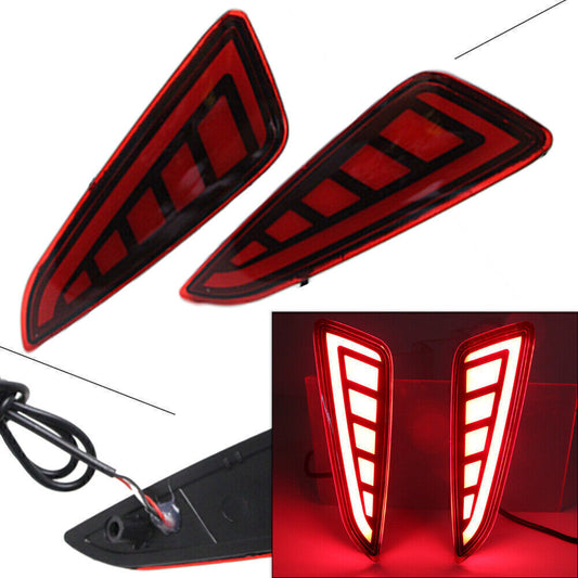 Fit for Toyota CHR 2017-2018 Rear Bumper Lights LH+RH 7shape Style Assembly Refit Q