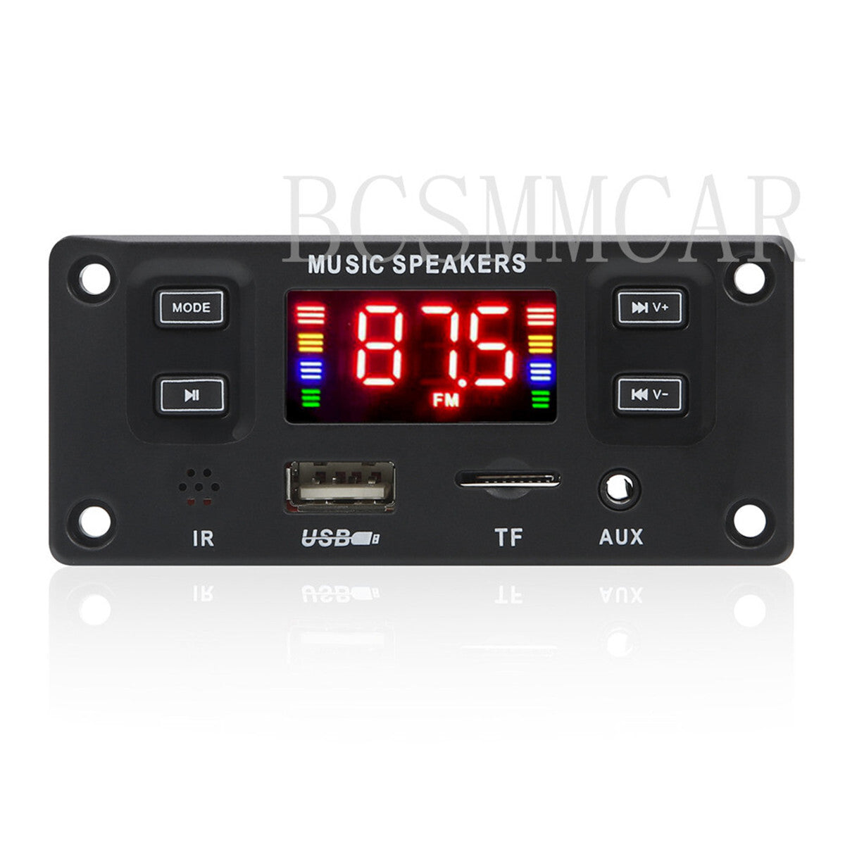 Car MP3 Decoder Board Bluetooth 5.0 TF USB Module FM Radio Handsfree Call Trim