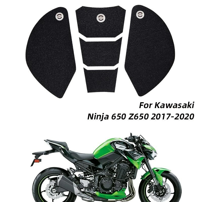 Non slip Side Fuel Tank Pad Decal Gas Knee Sticker for Kawasaki Ninja650 Z650