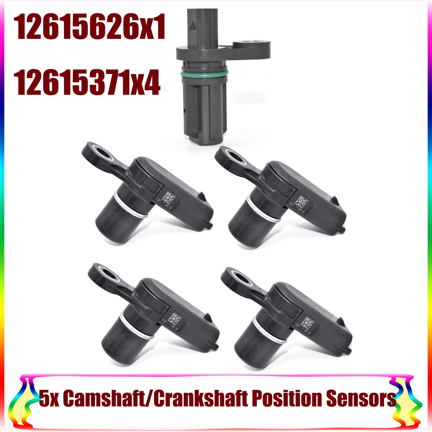 5x Camshaft/Crankshaft Position Sensors for Chevrolet Impala for Cadillac Srx for Buick