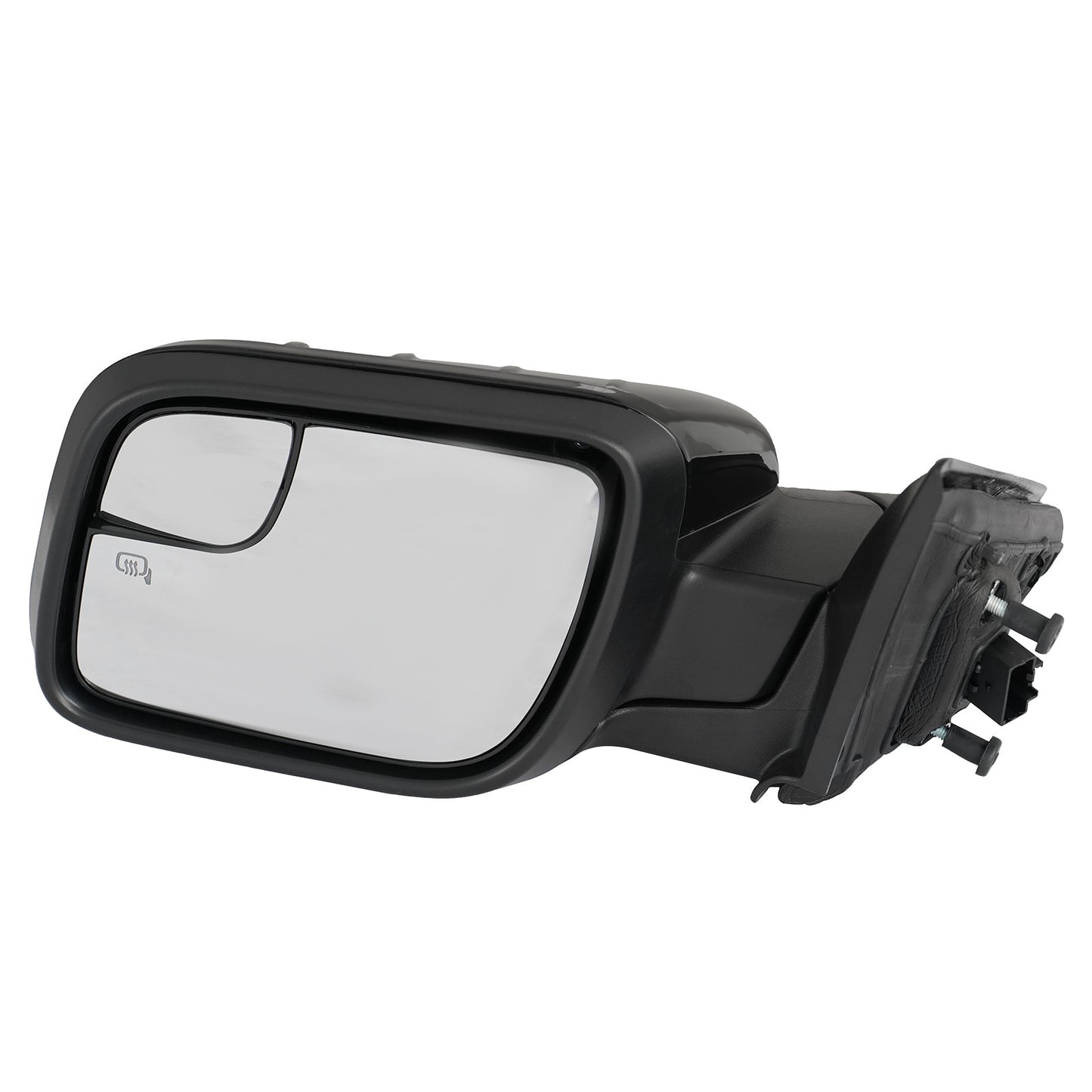Driver's side mirror compatible with 2011-2015 for Ford Explorer folding BSM 13-line with memory power supply.