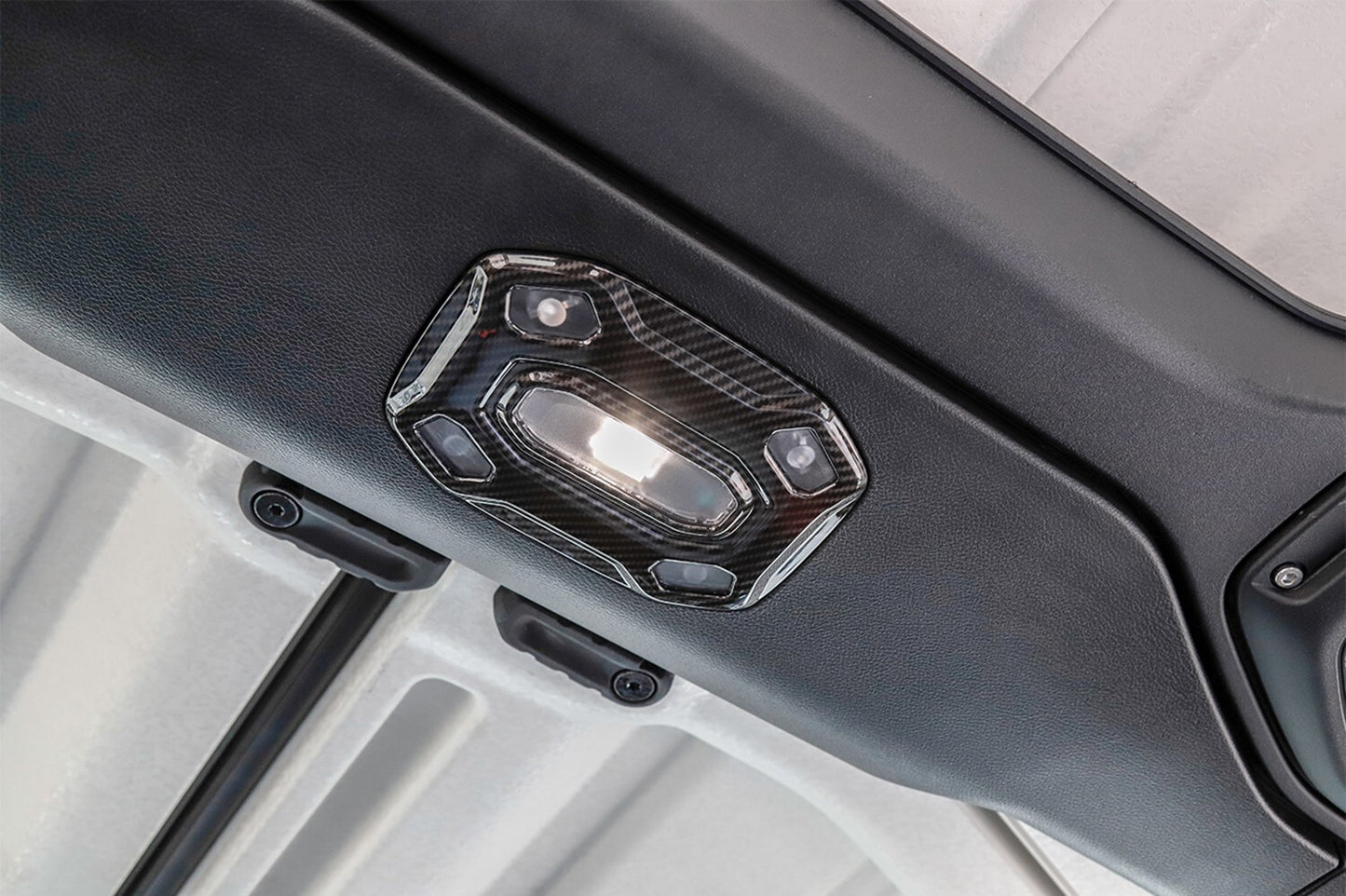 for Jeep for Wrangler JL 2018-2023 Car Roof Reading Lamp Light Cover Trim Carbon