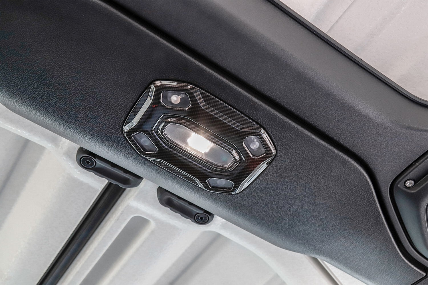 for Jeep for Wrangler JL 2018-2023 Car Roof Reading Lamp Light Cover Trim Carbon