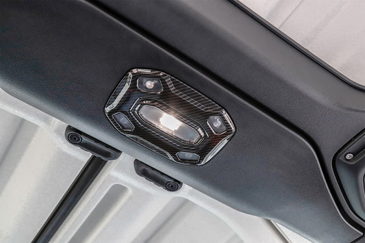 for Jeep for Wrangler JL 2018-2023 Car Roof Reading Lamp Light Cover Trim Carbon