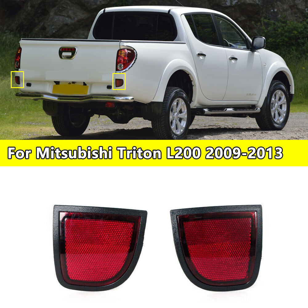 For Triton L200 2009 2010 2011-2013 Rear Reflector Tail Lights 1Pair v