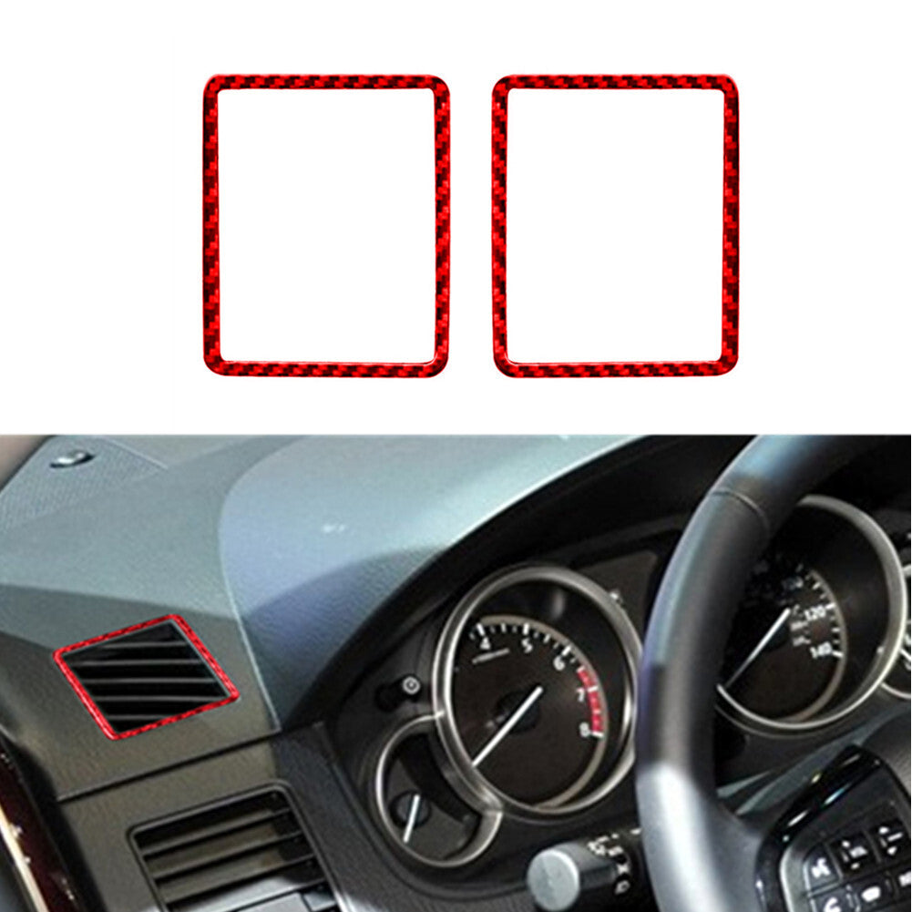 Carbon fiber style air conditioning blade cover decoration suitable for 16-2020 for Tacoma- v