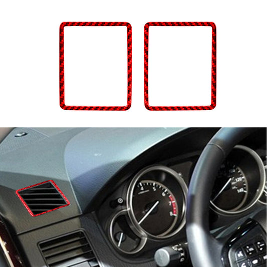 Carbon fiber style air conditioning blade cover decoration suitable for 16-2020 for Tacoma- v