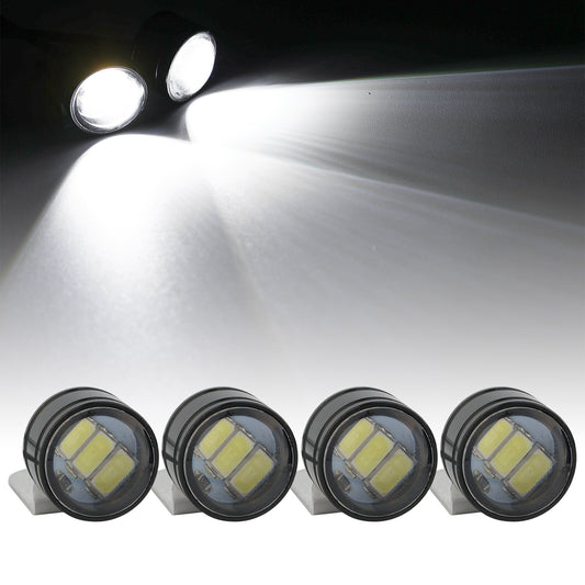4 x LED motorcycle headlights auxiliary headlights fog lights daytime running light Q