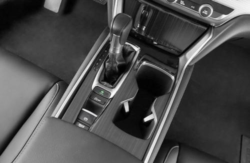 Fit For 2018-2020 for Honda Accord Black Steel Middle Console Gear Shift Panel Trim