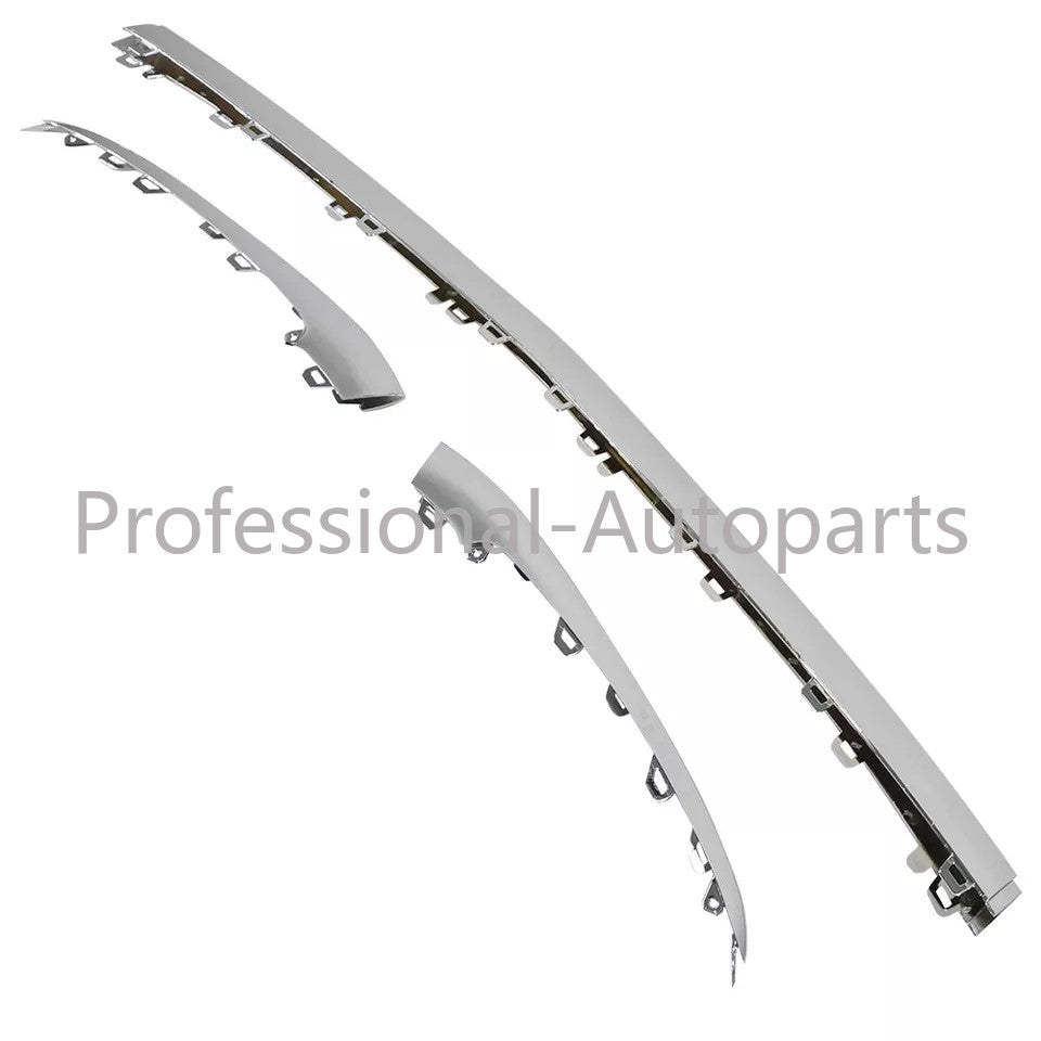 3-piece chrome-plated front bumper lip trim suitable for 18-20 for Mercedes-Benz W222 S450/560
