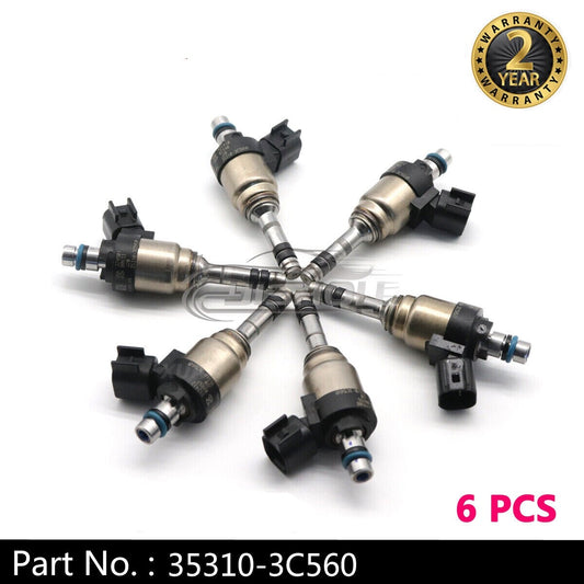 6 pieces/pack of fuel injectors for Hyundai Santa Claus 3.8L V6 for Kia Sorento 3.3L V6 2014-2018