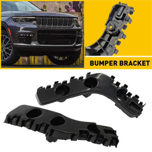 Left + Right Front Bumper Brake Mounts for 2014-2021 for Jeep Grand Cherokee, Black n