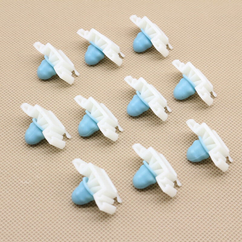 10-piece set of 5mm hole decorative panel retaining clips with plastic buttons suitable for Toyota,for Honda,and for Nissan .