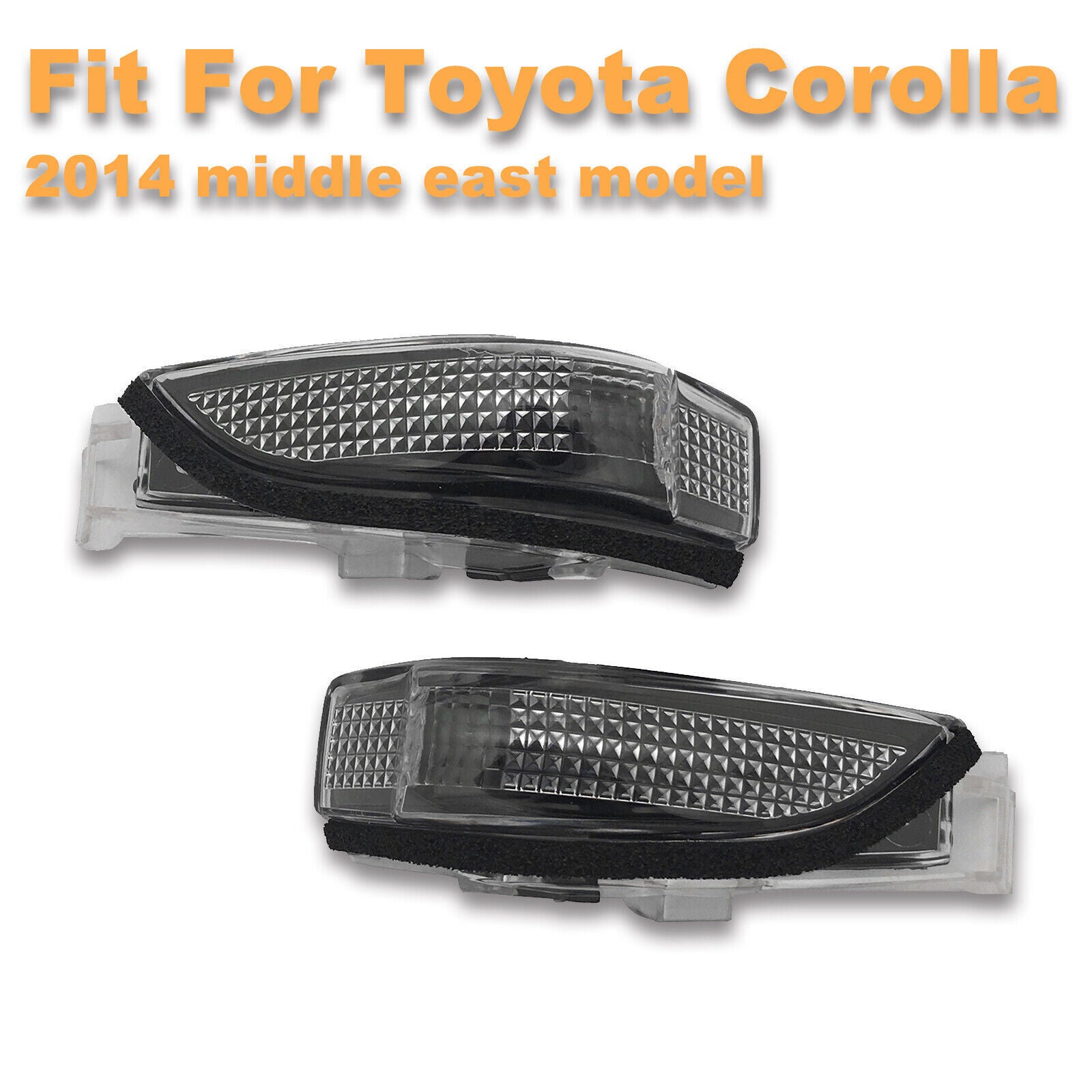 1Pair Rear View Door Mirror Indicator Light for Toyota for corolla 2014 middle east