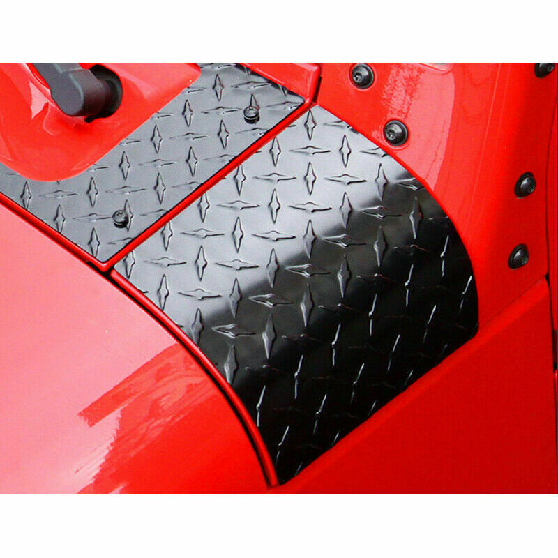 Black Side Armor Cowl Cover Hood Body Cover Trim for Jeep for Wrangler JK 2007-2017