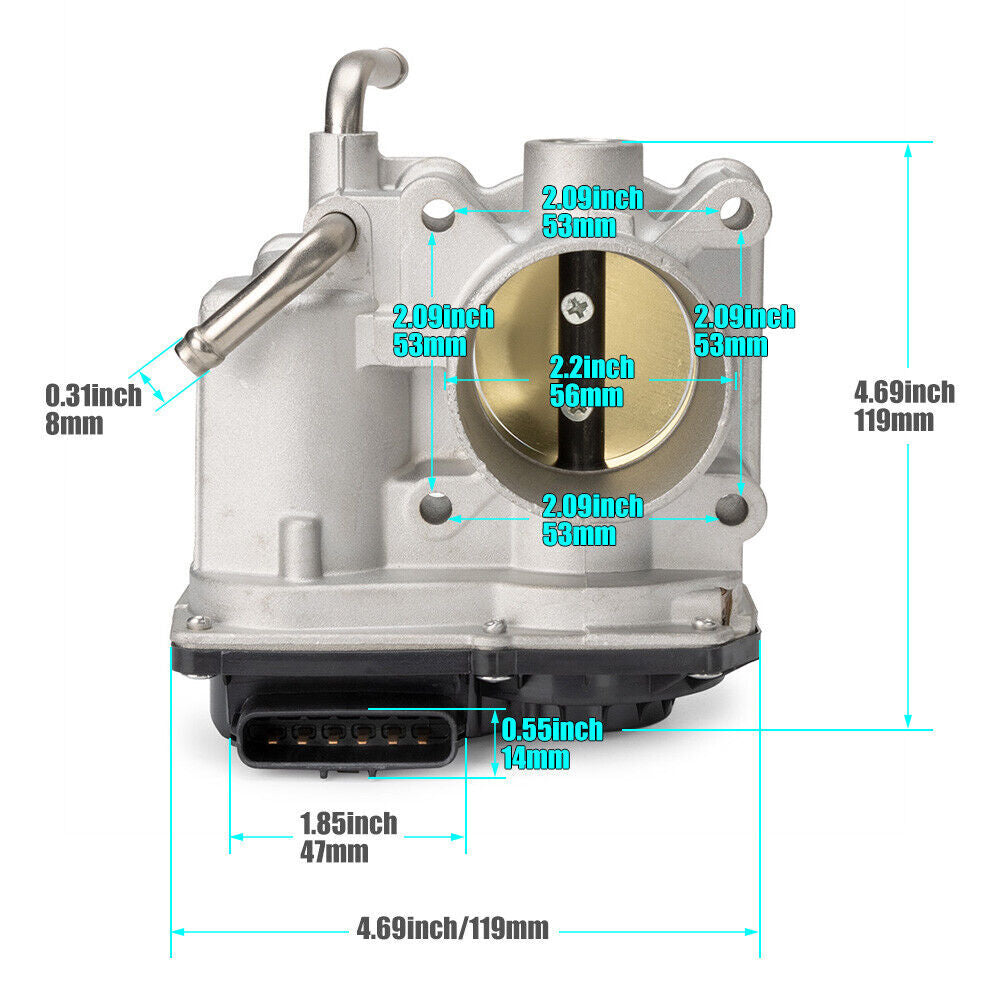 22030-0M010 Throttle Body for Toyota Yaris 1.5L 2006 2007 2008 2009 2010-2019 Q