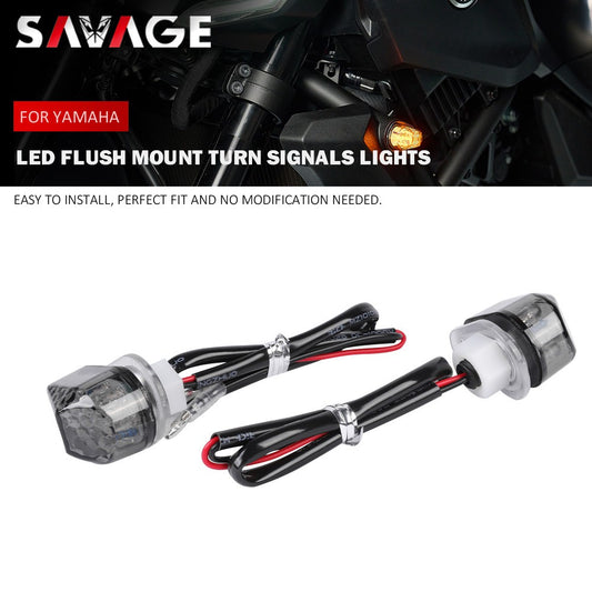 LED Flush Mount Turn Signals Lights for YAMAHA MT-07 2021-2025 MT07 MT 07 Q