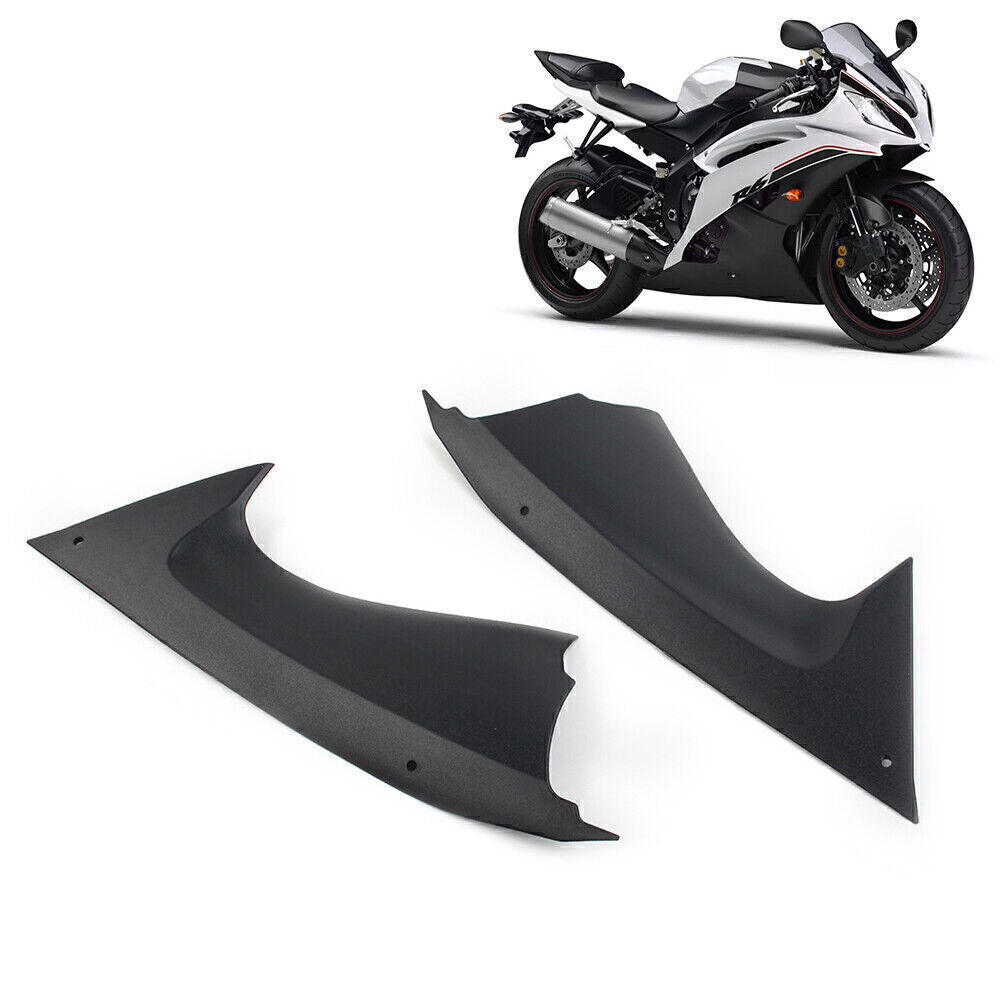 Black Side Air Duct Cover Fairing Insert Part for Yamaha YZF R6 2008 2009-2016