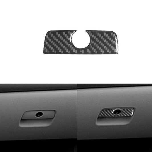 Carbon Fiber Glove Box Handle Cover Trim For Silverado/tahoe/ for sierra 2007-2014