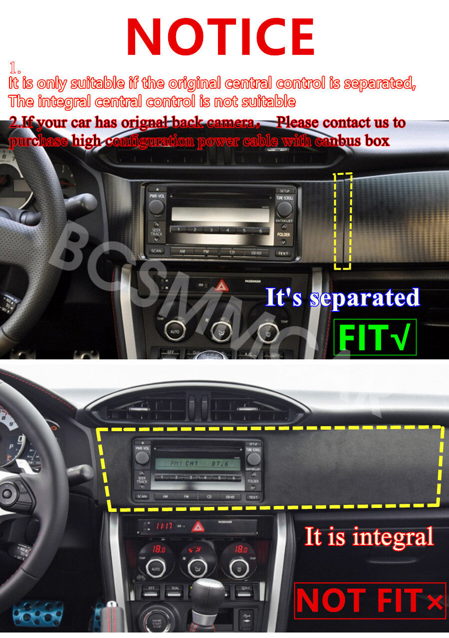 Fit For 2012-2016 for Scion FRS FR-S for Subaru BRZ Android 14 For Carplay Radio Stereo