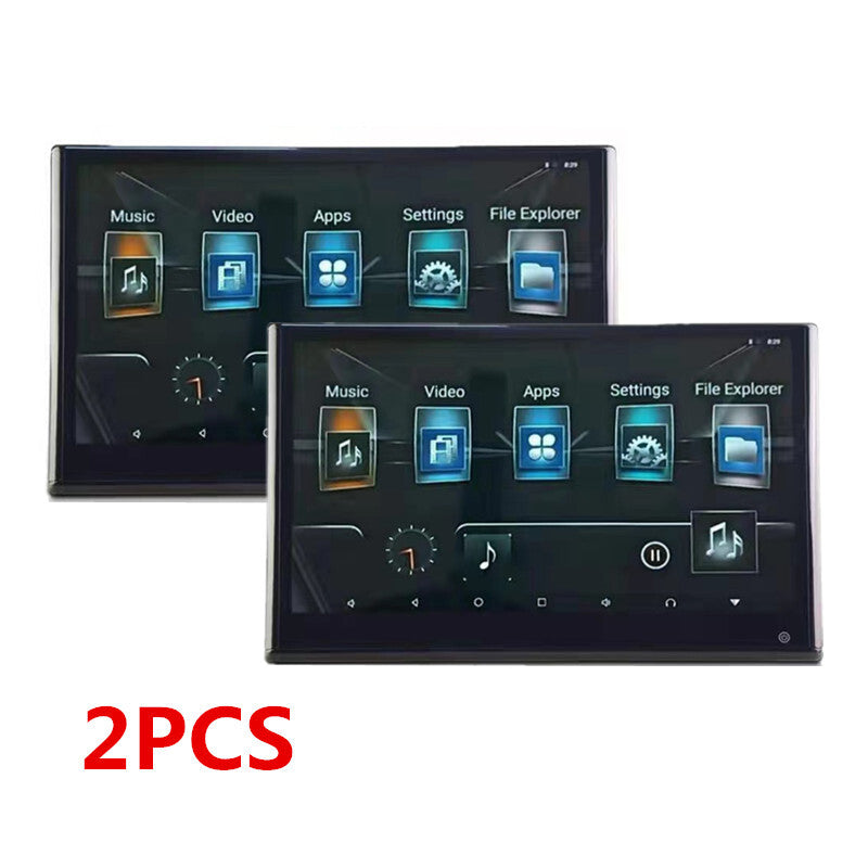 2Pcs 13.3 1080P Android Vehicles Headrest Touch Monitors WIFI Bluetooth Player