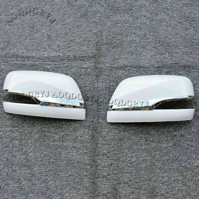 For 2016-2021 for LEXUS LX570 Car Pearl White Rearview Mirror Cover W/ Turn Signal