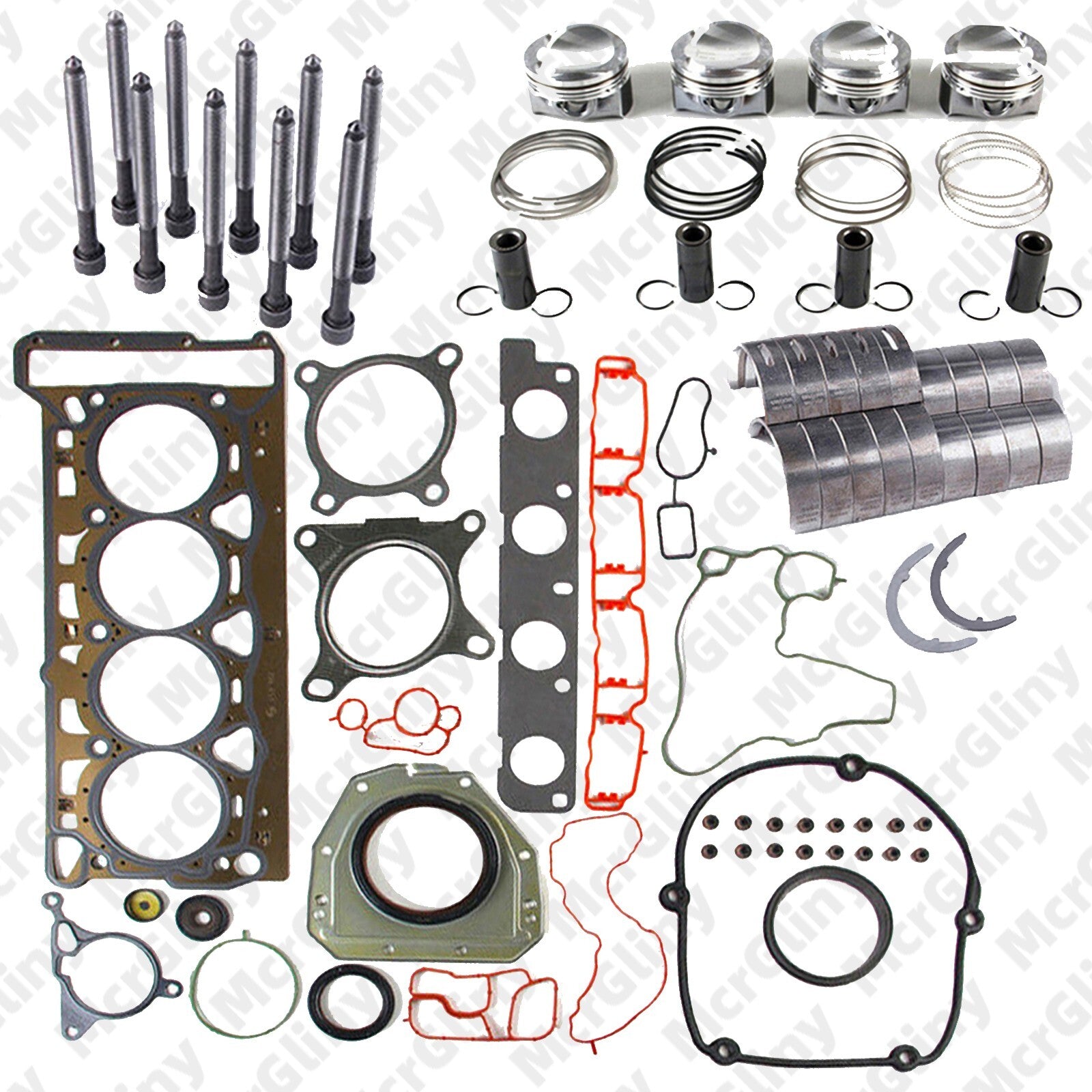 1.8T gasoline engine rebuild and overhaul gasket kit suitable for Passat / for Audi A3 A4 A5 TT- n