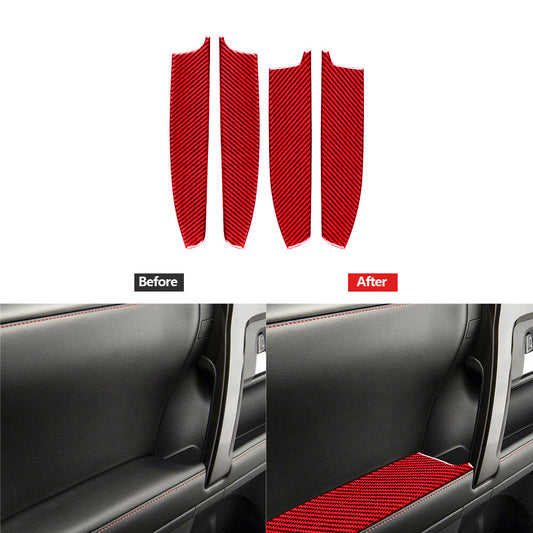 Red Carbon Fiber Interior Speedometer Panel Cover Trim for Mazda CX-9 2010-2015 v