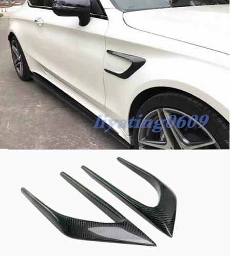 Dry carbon ventilator cover and fender cover trim for Mercedes-Benz C-Class AMG C63 Coupe