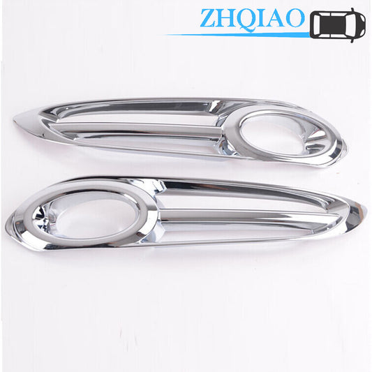 Chrome Car Front Fog Light Lamp Cover Trim Fits for Honda Vezel HR-V 2014-2015