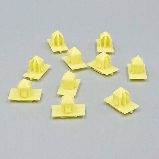 10-piece 9mm hole extension clips suitable for Jaguar S, X350, X150, X351, XF, F, E, and Pace models.