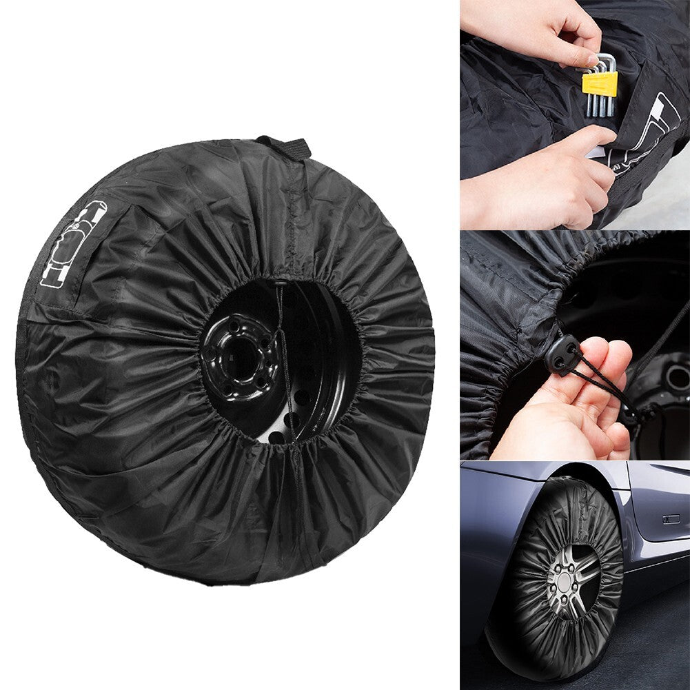 13-23 Car Spare Tyre Tire Protection Cover Carry Tote Handle Storage Bags New