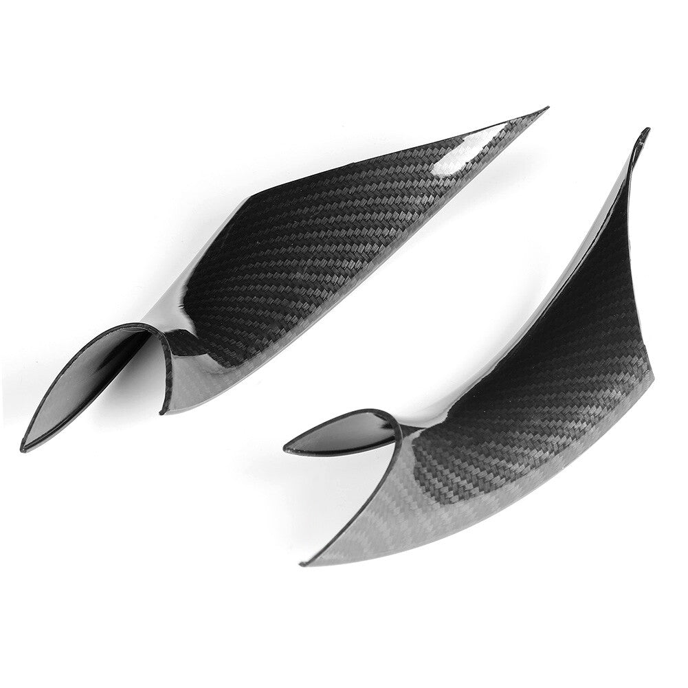 Auto 2pcs Interior Door Pull Handle Cover Trim Carbon Fiber Style For 3 Series 4