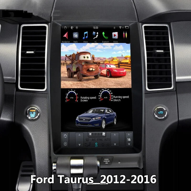 1Din Android Car Radio GPS Stereo Receiver 64G For Taurus 2010-2018 n