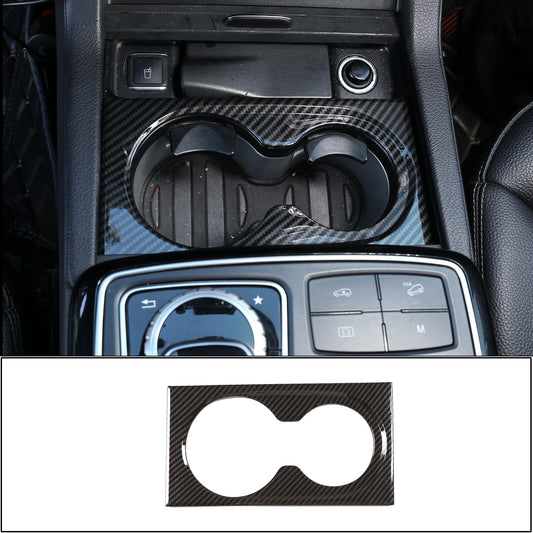 Carbon ABS central control cupholder panel cover suitable for GL, GLE, GLS, ML 13-19- n