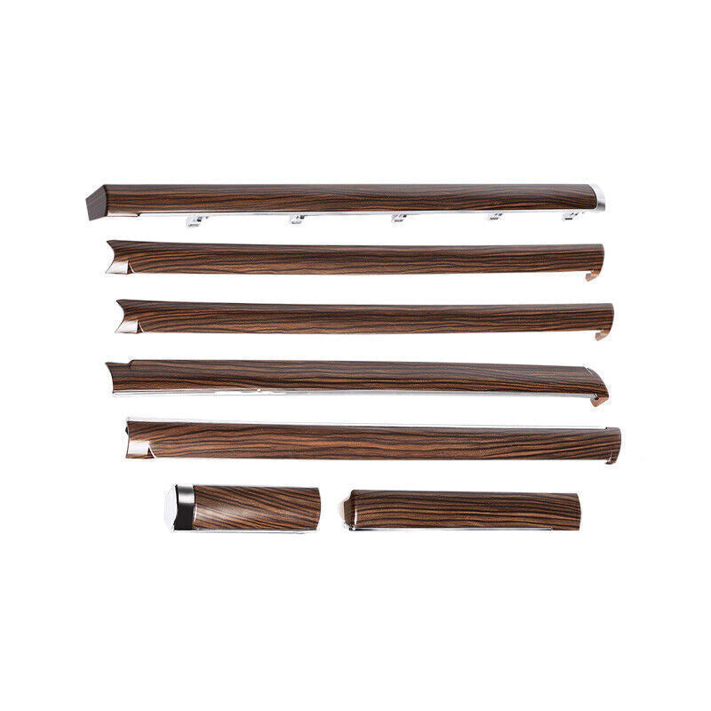 Wood Grain Middle Console Dashboard Strip Trim for Toyota for Land Cruiser 2015-21