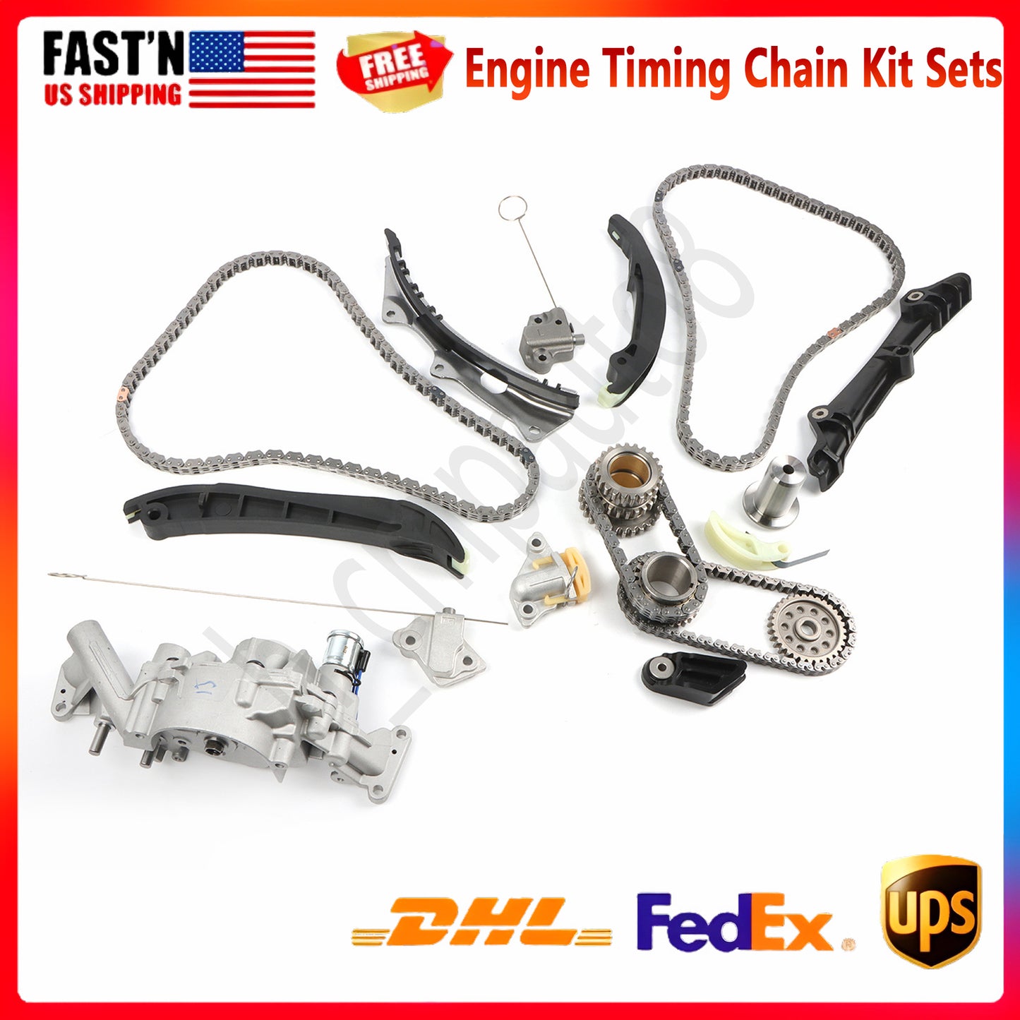 Engine Timing Chain Kit W/Tensioner Oil Pump for Chrysler Charger 3.6L DOHC