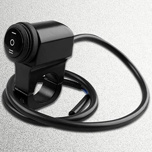 Waterproof Motorcycle 7/8 Handlebar Headlight Fog Spot Light ON OFF Switch