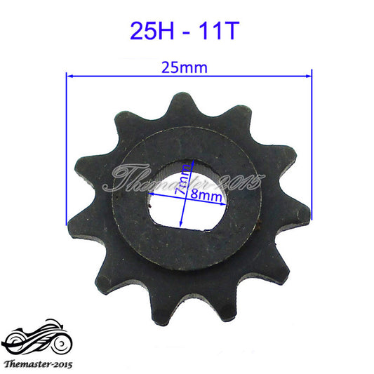 Electric Scooter 11 Tooth Sprocket 8mm Fit 25H Chain Pinion Gear MY1020 Motor Q