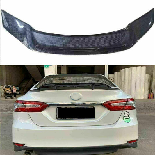 Carbon Fiber For 2018-2022 for Toyota for Camry R Style Rear Spoiler Tail Trunk Lip Wing