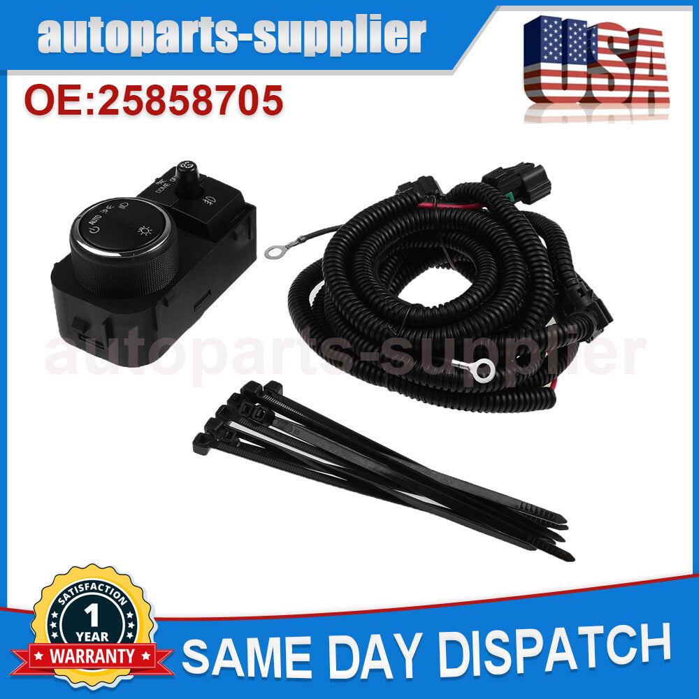 Fog light wiring harness and switch kit for Chevrolet Silverado 1500 for GMC 25858705