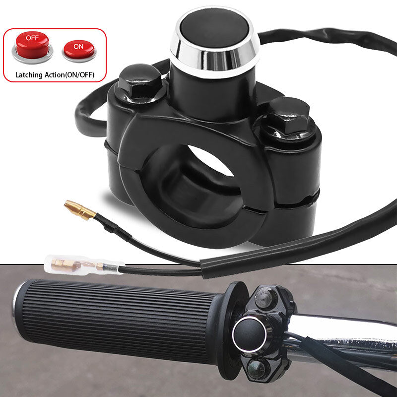 7/8 Handlebar Motorcycle Switch On Off Push Button Headlight Fog Spot Universal