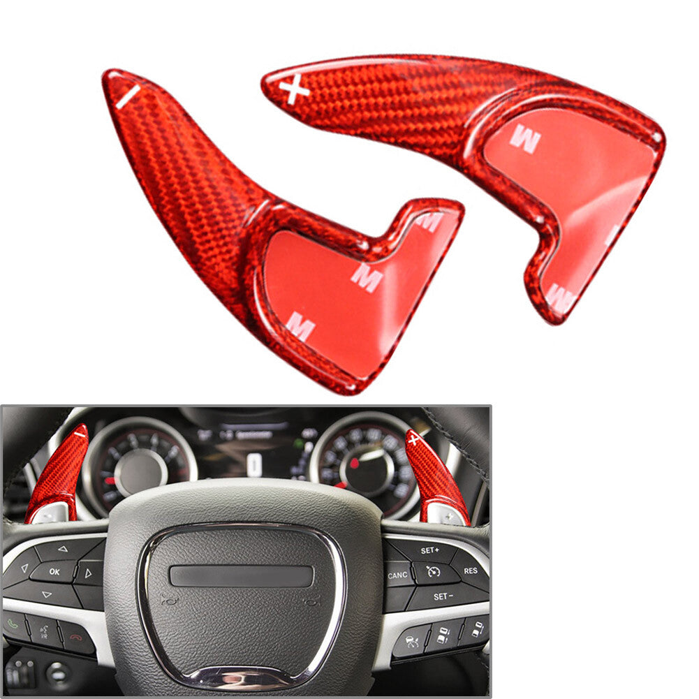 Carbon Fiber Steering Wheel Shift Paddle for Dodge for Challenger Charger 2015-2021