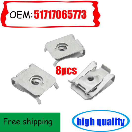 8PCS Fender Underbody Guard Clip Nut 0049943145 0019902356 for Benz n