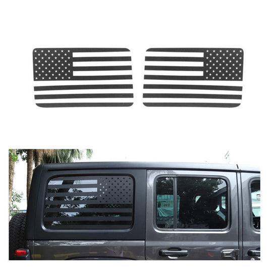 American Flag Sticker Rear Window Decals For 2007-17 for Jeep for Wrangler JK  JKU 4Drs Q