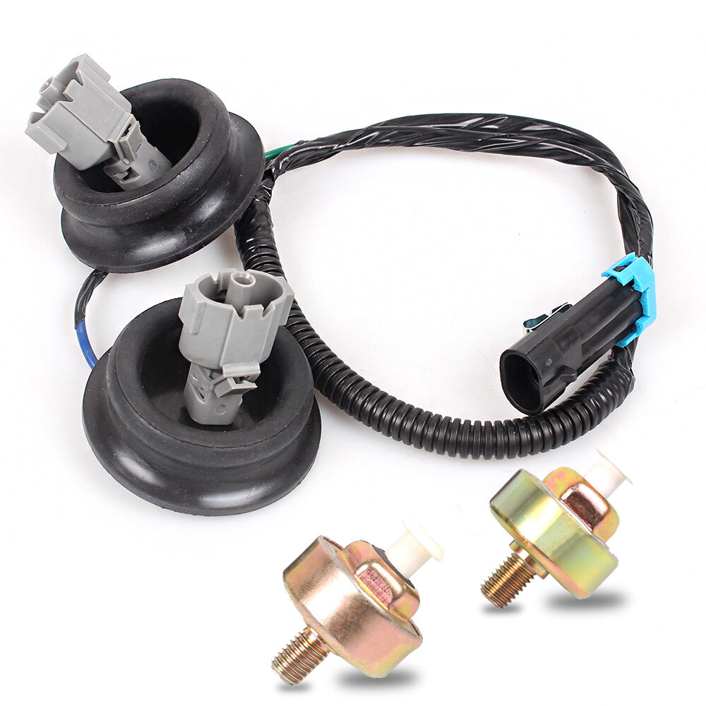 Dual Knock Sensors and Wire Harness for LS1 LS6 LQ9 4.8L 5.3L 6.0L 8.1L