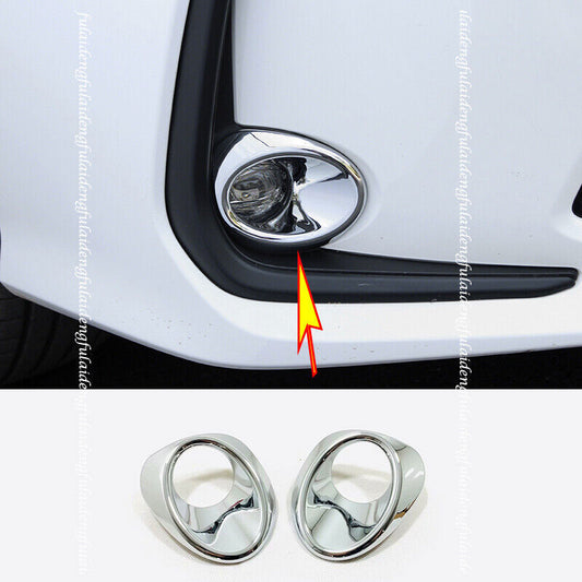 for Toyota for Corolla 2019-2022 EU Chrome Car Front Fog Lights Lamp Cover Trim