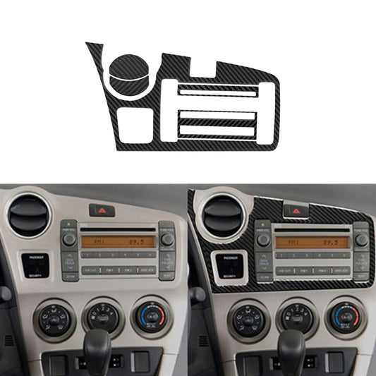 Carbon Fiber Center Console Air Vent Panel Cover Trim for Jeep Liberty 2008-2012 v