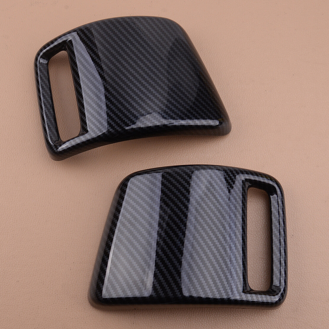 Car Pair Carbon Fiber Style Rear Tail Light Cover Trim fit for Dodge for Ram 1500